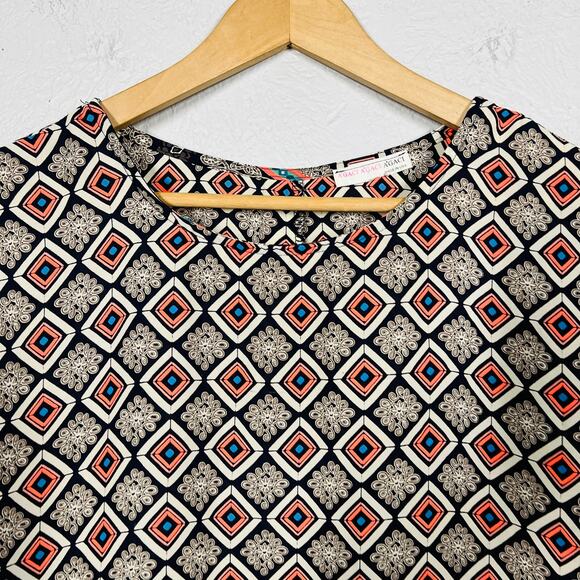 A'gaci Tunic Mid Mod Print Sleeveless Loose Fit - XS - Picture 2 of 4